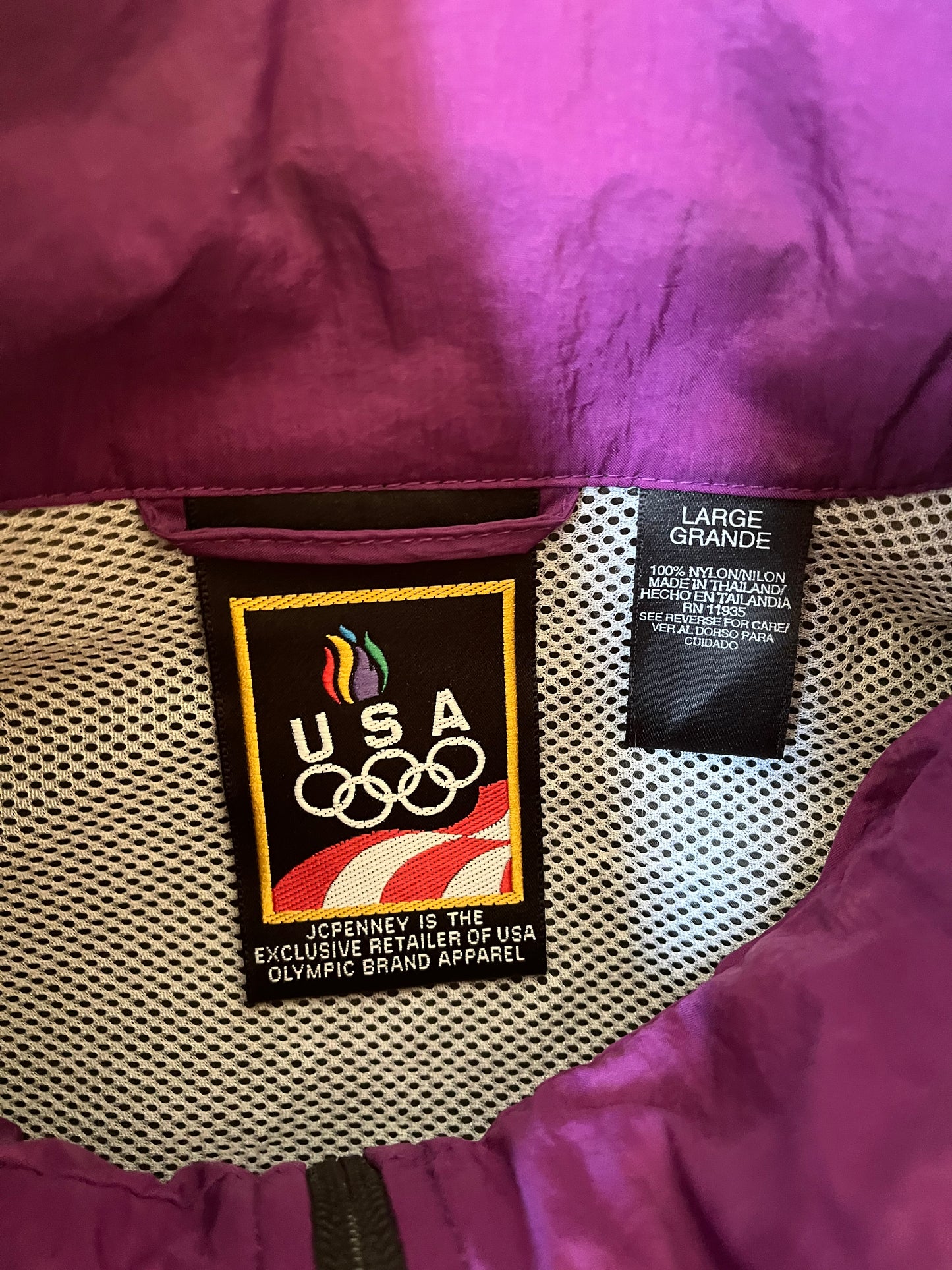 1990s JCPenney Olympic Windbreaker