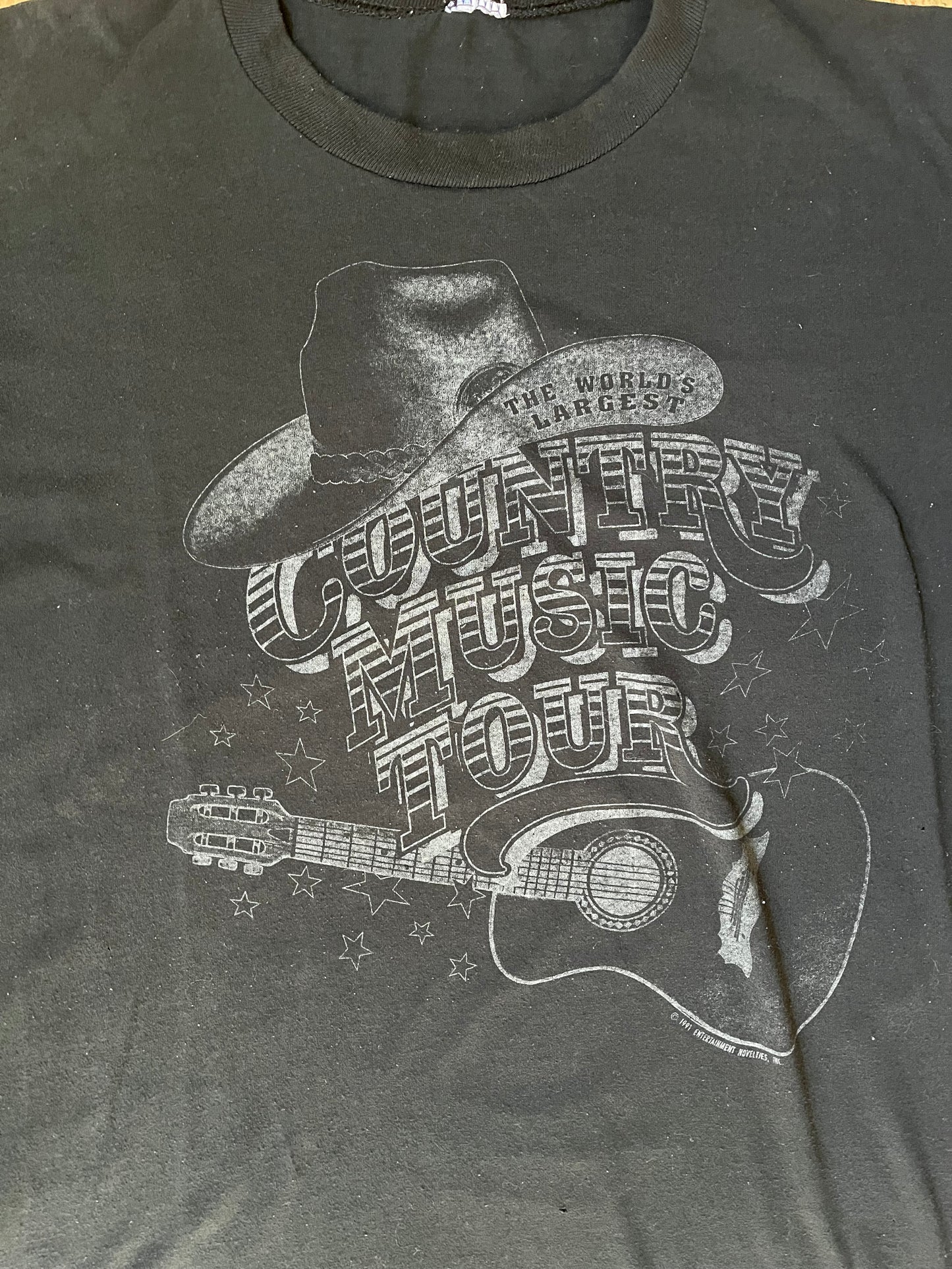 1991 Country Music Tour Single Stitched T-Shirt