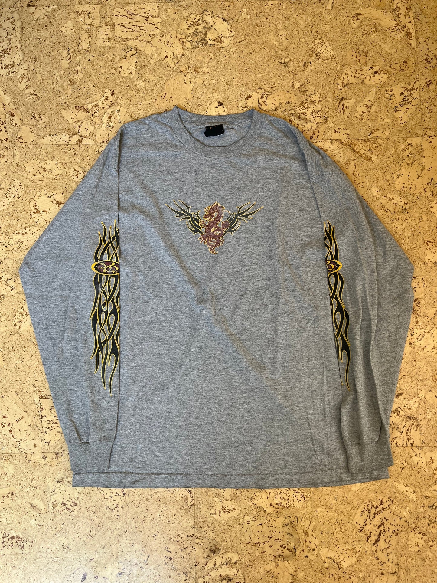 2000s Year of the Dragon Distressed Faded T-Shirt