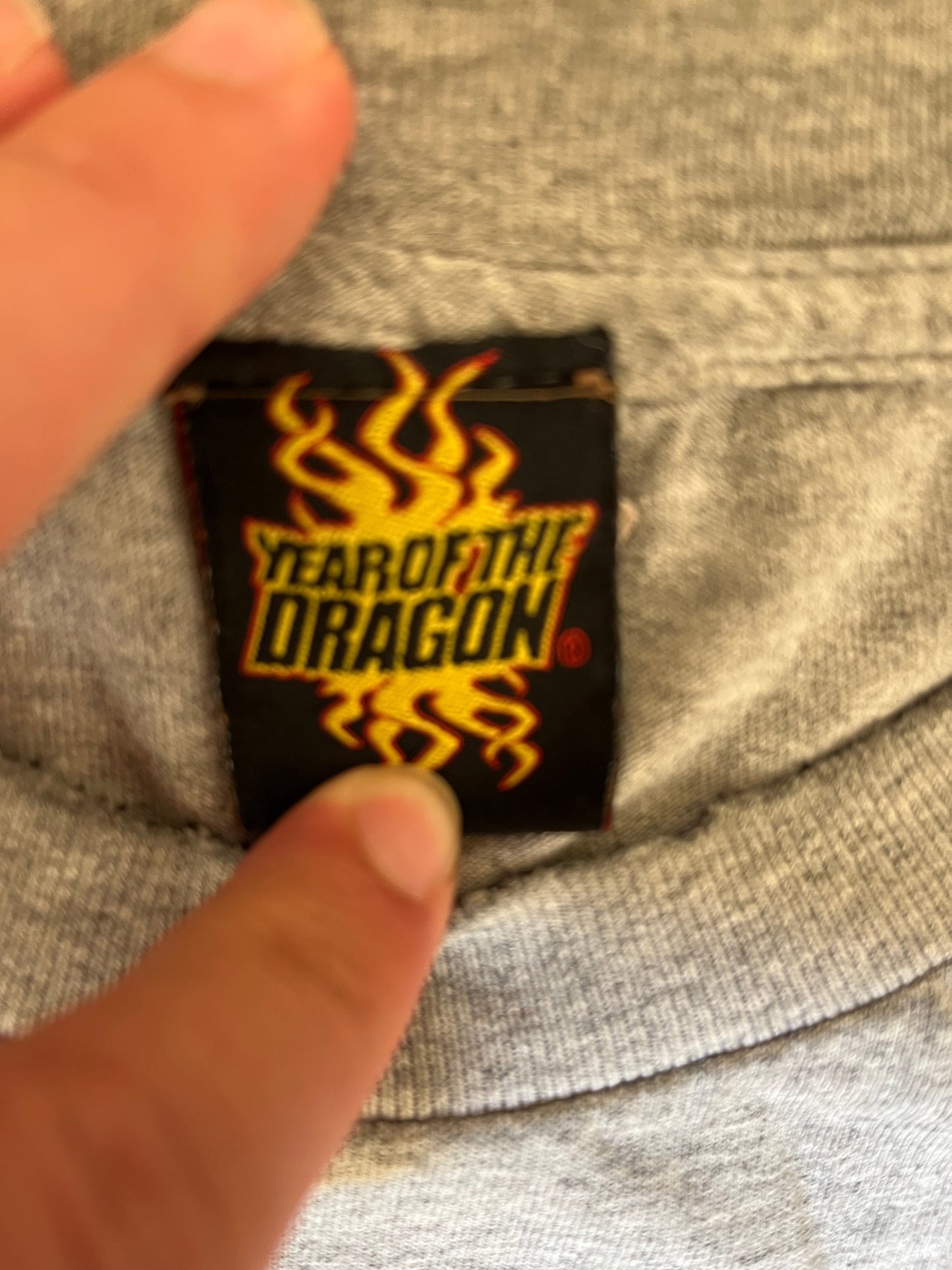 2000s Year of the Dragon Distressed Faded T-Shirt