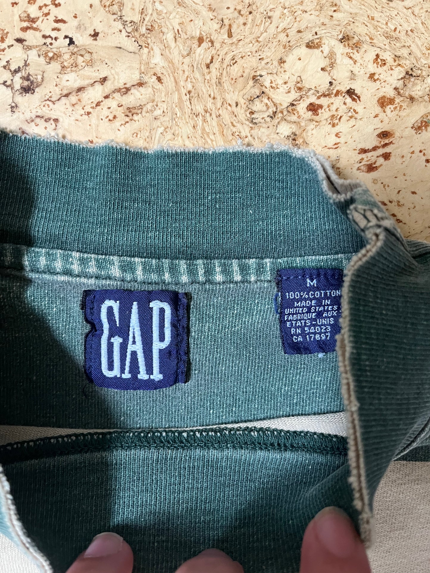 2000s Distressed GAP Striped Longsleeve