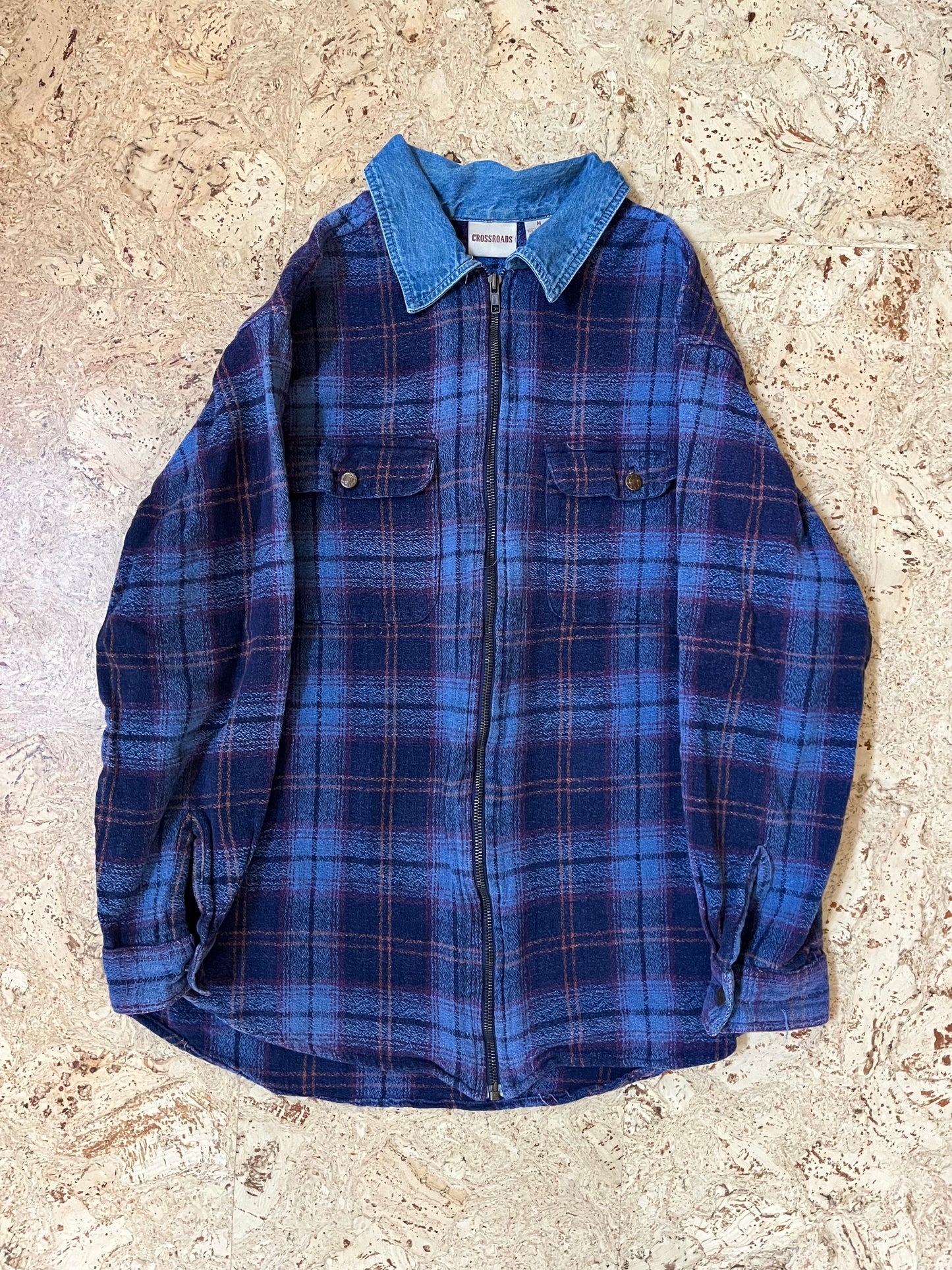 Vintage Crossroads Denim Flannel Crossroads