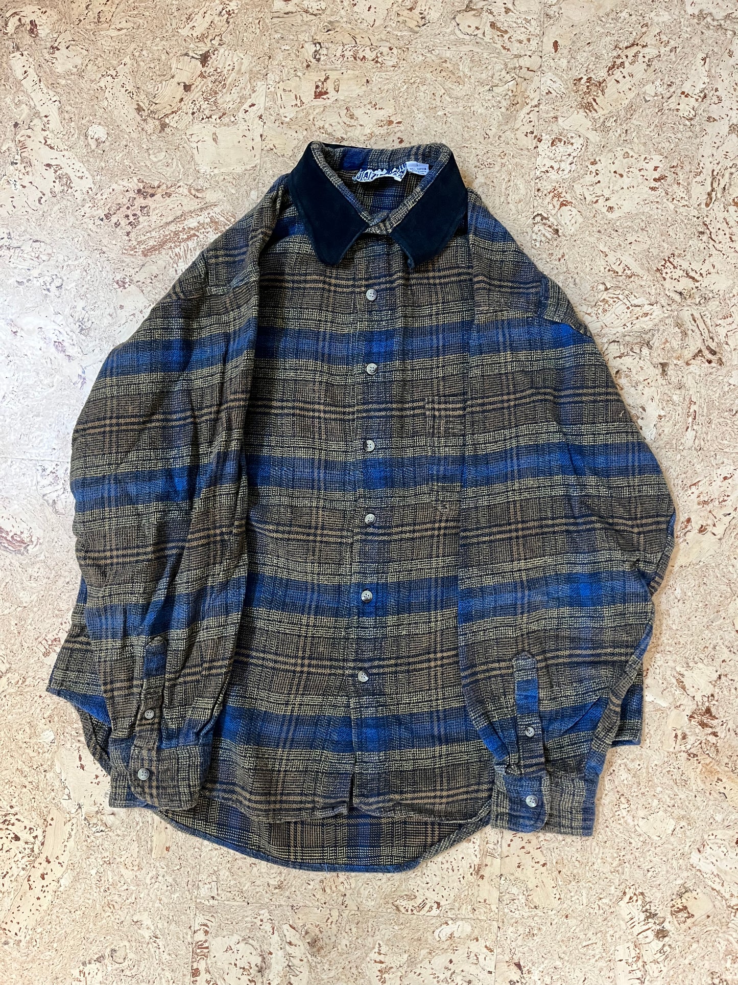 Vintage Suede Collar Jazzman Sportswear Flannel