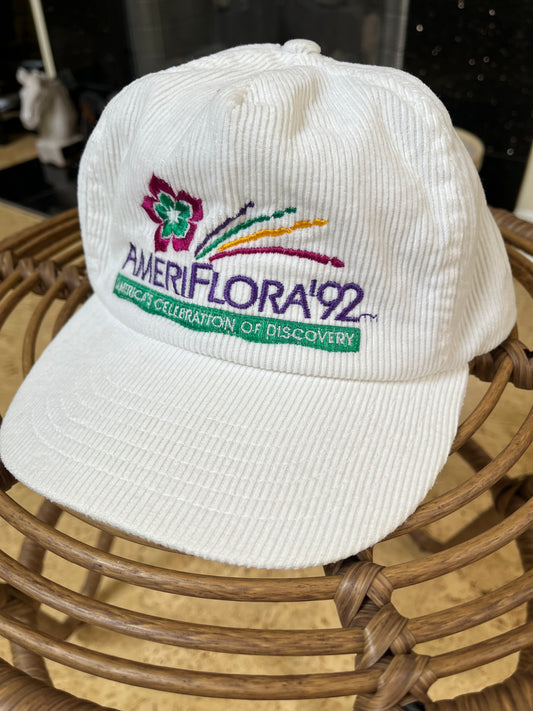 1992 Ameriflora Floral Convention Corduroy Hat