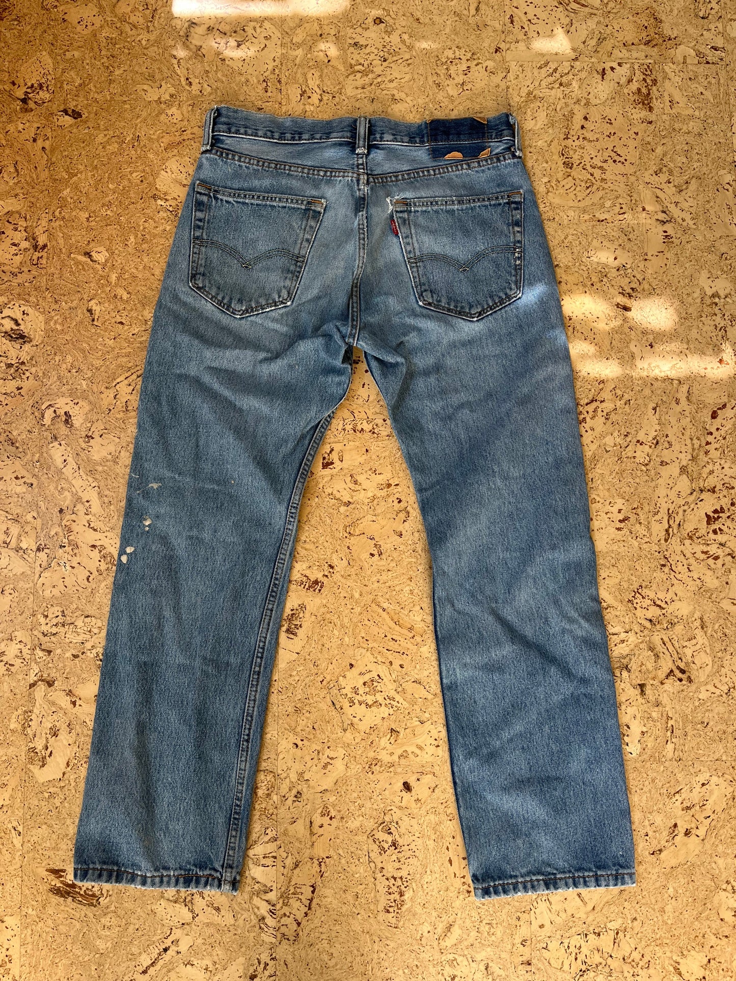 Levis Thrashed Red Tab Blue Jeans 31x30