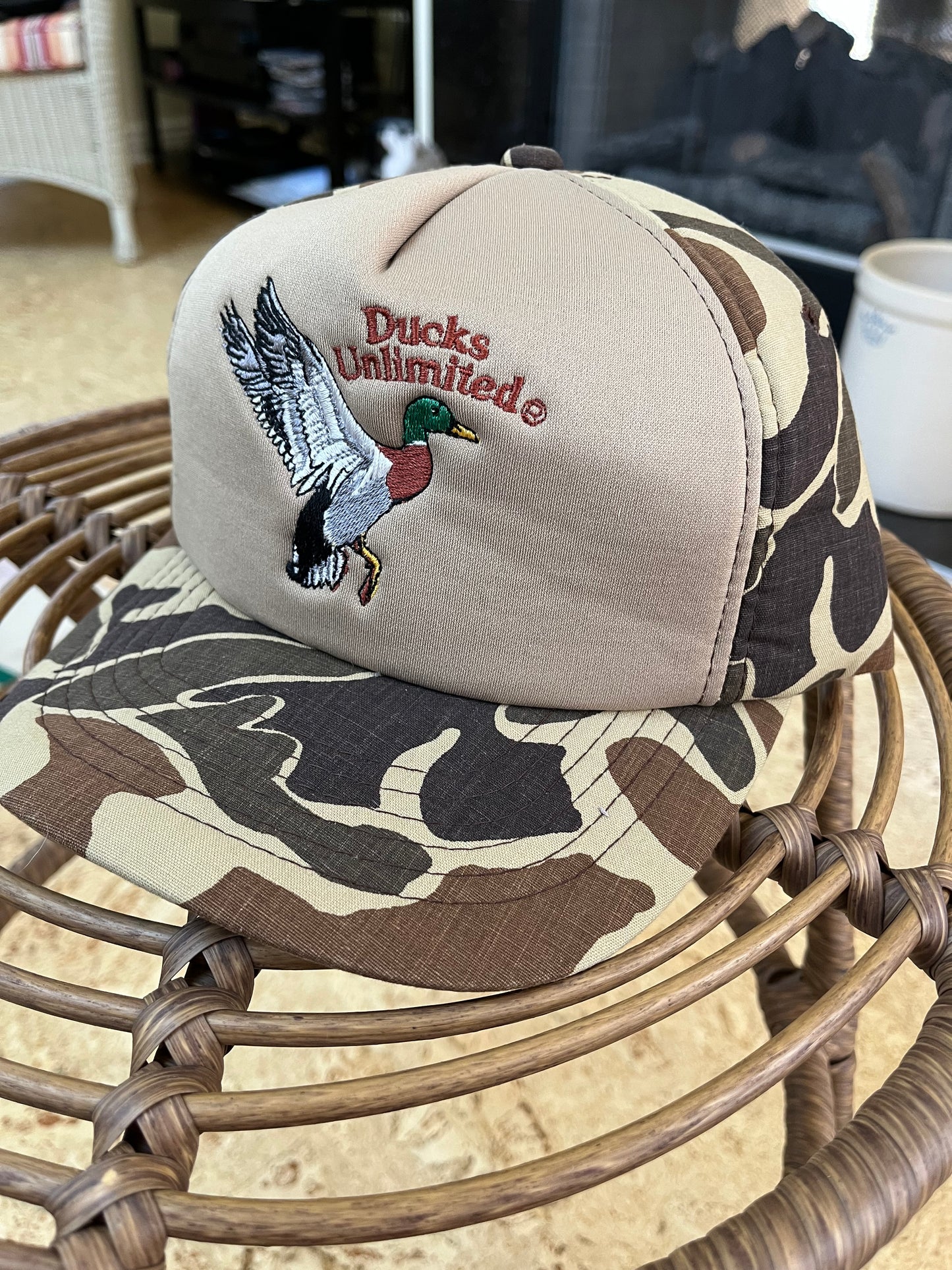 Vintage Ducks Unlimited Camo Hat