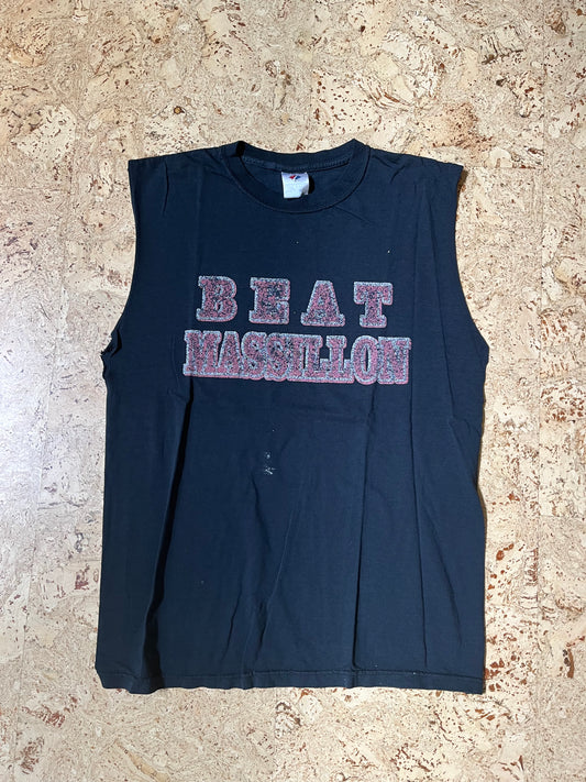 Beat Massillon Faded Cut off T-Shirt